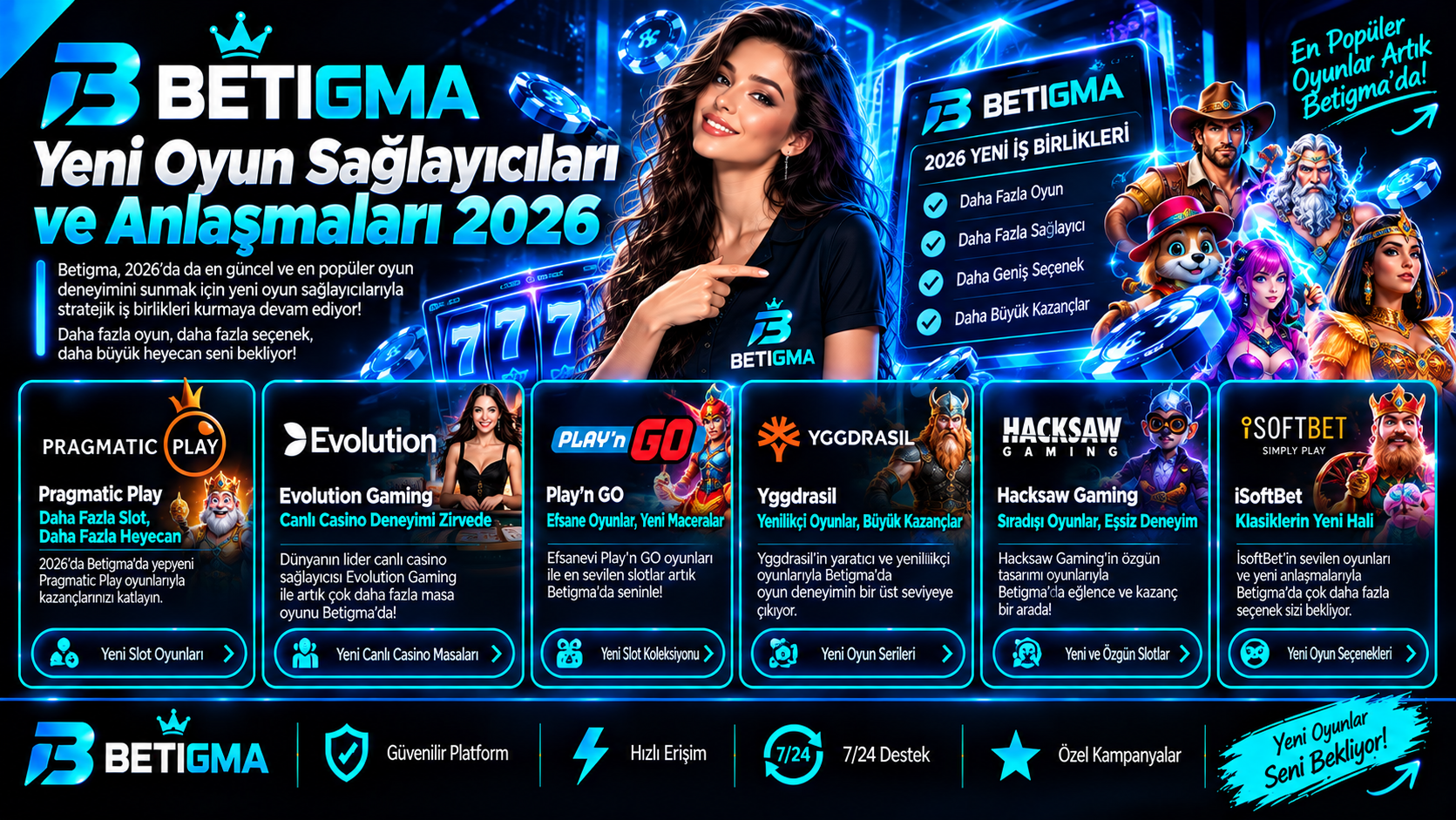 Betigma Yeni Oyun Sağlayıcıları
