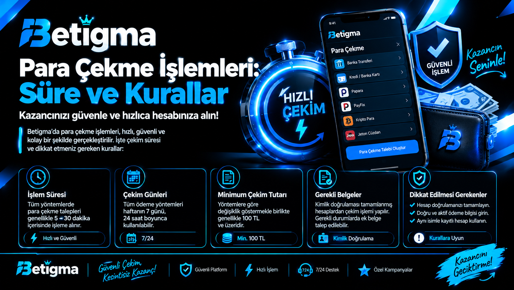 Betigma Hızlı Güvenli Para cekme
