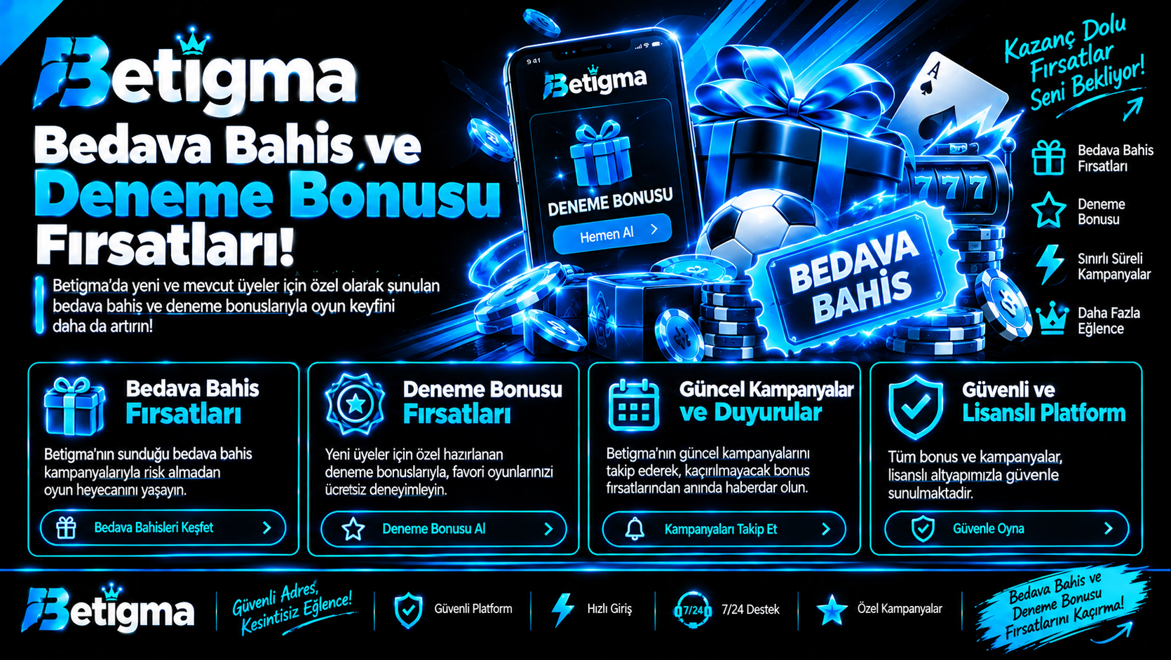 Betigma Bonuslar Deneme Bonusları