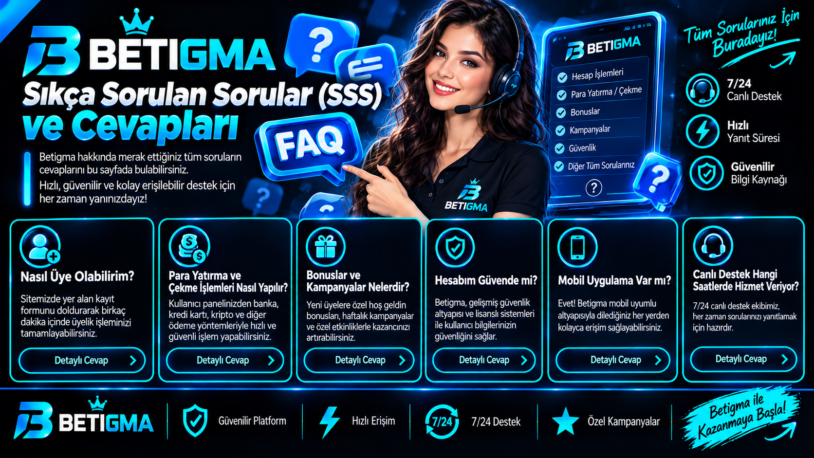 Betigma SSS ve Cevapları