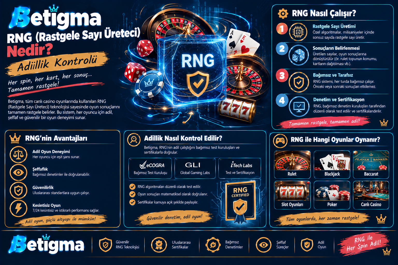 Betigma RNG Adil Oyunun Teknolojisi