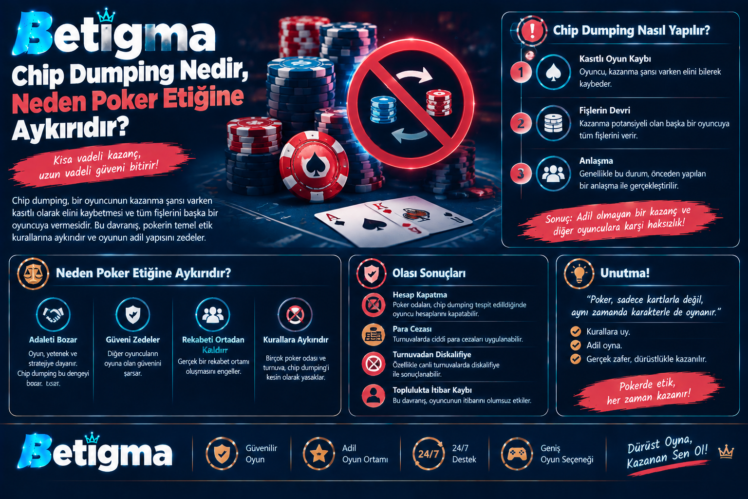 Betigma Chip Dumping Poker Etiği